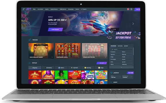 Jet Casino Desktop